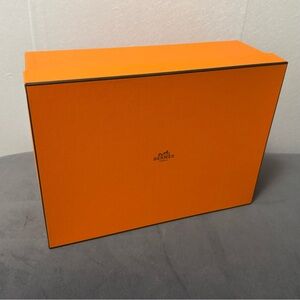New Hermès Orange empty gift box. 12.75”x9.5”x4.75